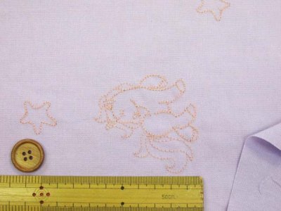 画像2: 刺繍巾96cm　ゆめかわ　ユニコーン柄　刺繍オックス生地